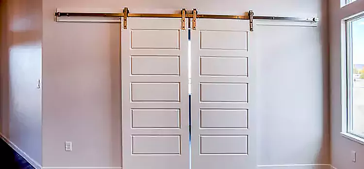 Glass Barn Door with Installation Hardware Kit Del Rio