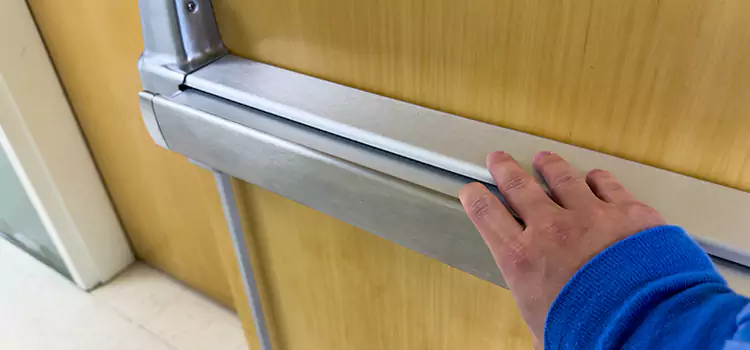 Installing a Push Bar on a Door Del Rio
